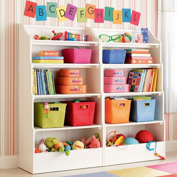 organizar os brinquedos