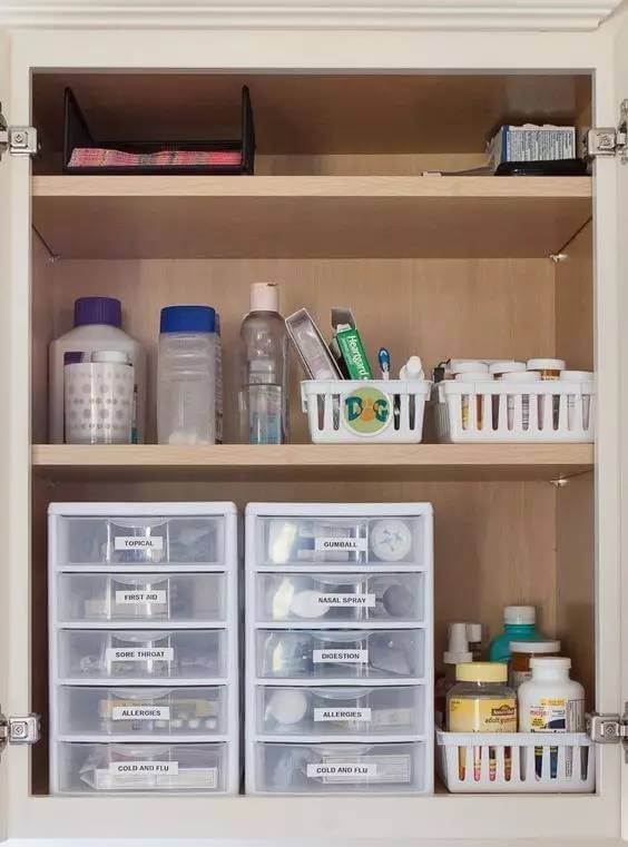 organização de medicamentos