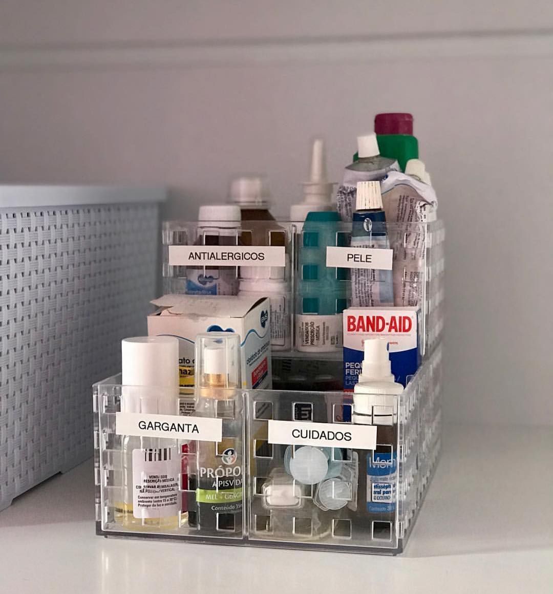 organização de medicamentos